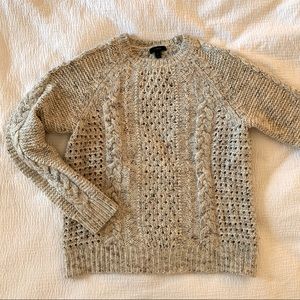 JCrew Wool-Blend Cable Sweater